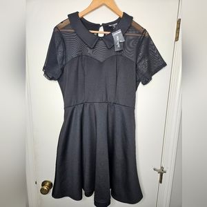 Hot topic Mesh Skater dress